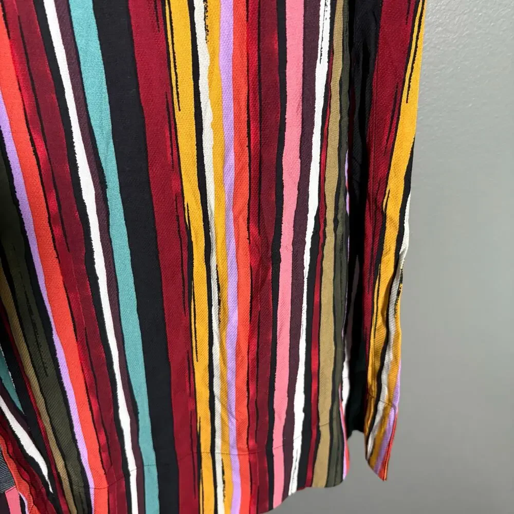 Free People Women's Ruby Colorful Striped Tunic Top - Size Small - Boho Festival